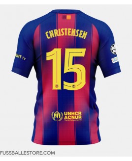 Günstige Barcelona Andreas Christensen #15 Heimtrikot 2025-26 Kurzarm